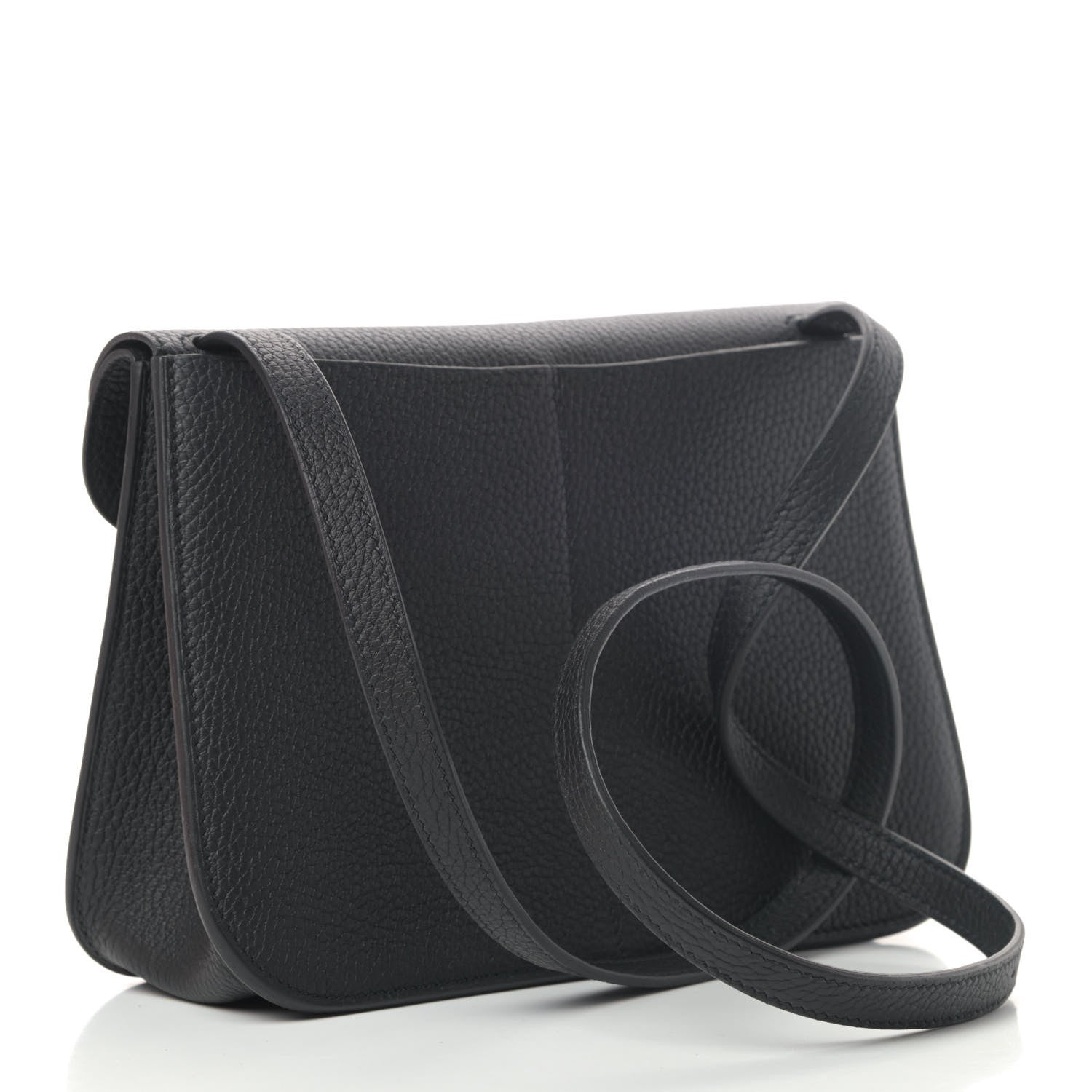 Hermes Taurillon Clemence Halzan 25 Black 4 of 7