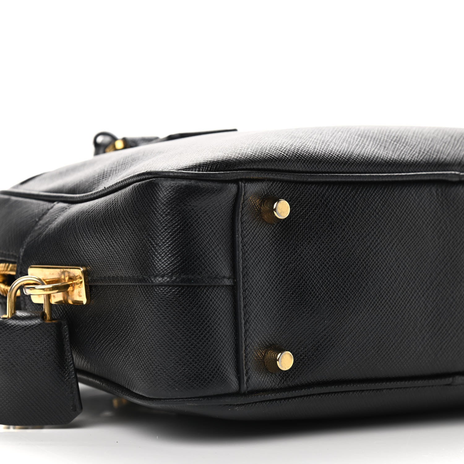 Prada Saffiano Lux Petite Bowler Black 7 of 8