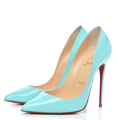 Christian Louboutin Patent Pigalle Follies 120 Pumps 37 Opaline 3 of 9