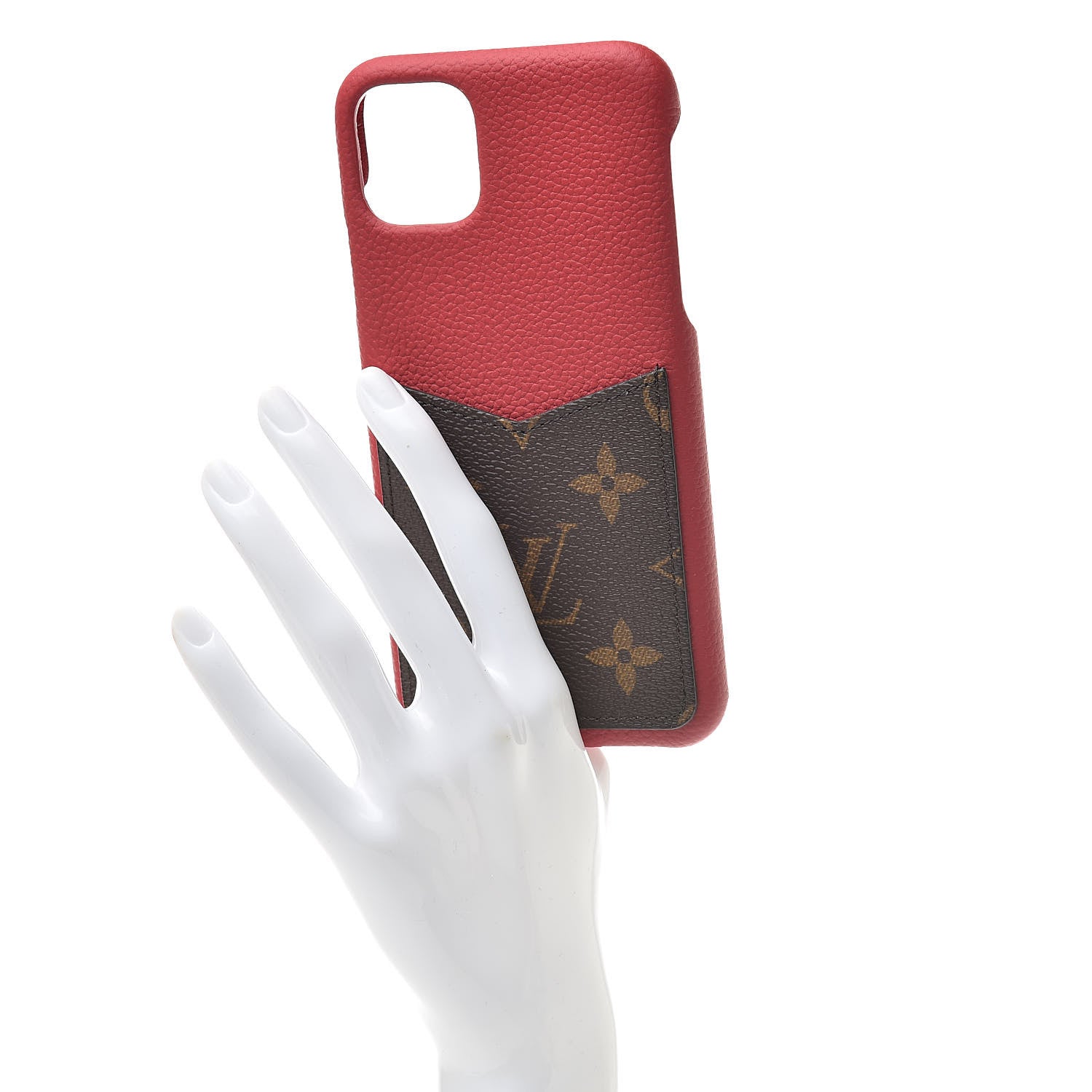 Louis Vuitton Calfskin Monogram iPhone 11 Pro Max Bumper Scarlet 2 of 9