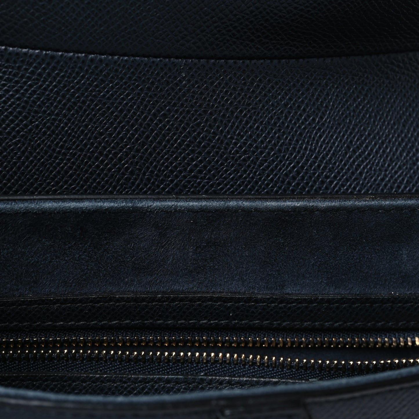 Grained Calfskin Saddle Bag Black