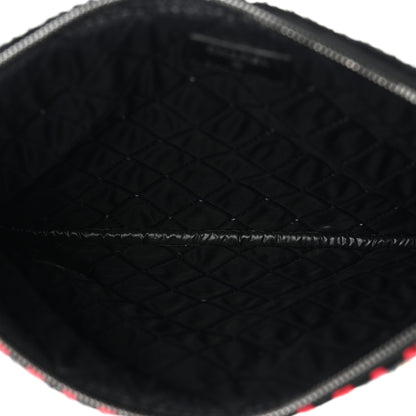 Chanel Tweed Quilted Medium Cosmetic Case Black Multicolor 5 of 7