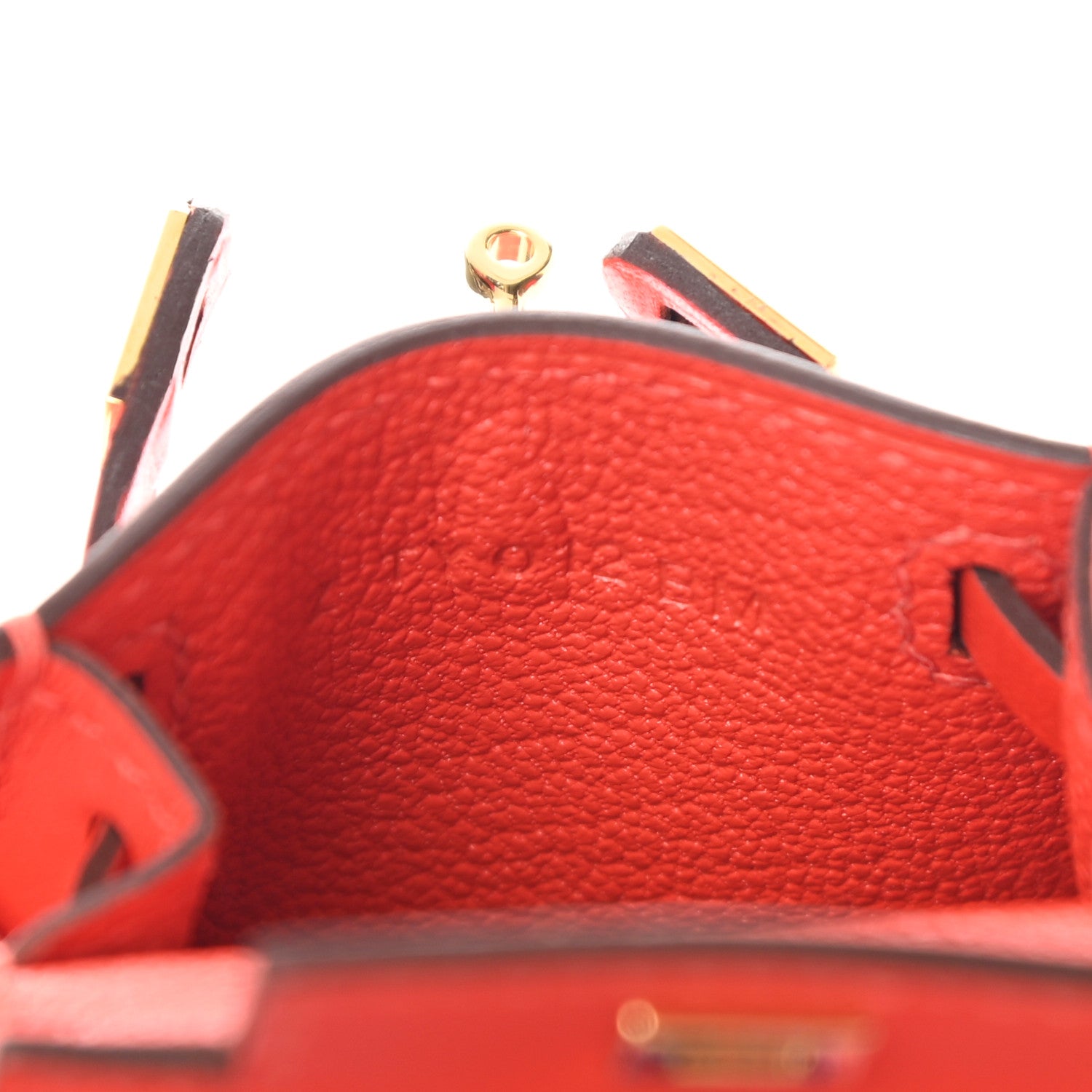 Hermes Tadelakt Mini Kelly Twilly Bag Charm Capucine 5 of 6
