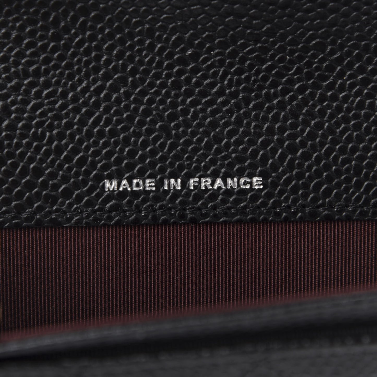 Caviar Quilted Flap Card Holder Wallet Black
