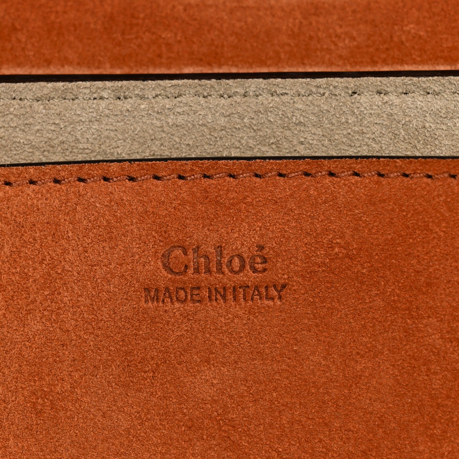 Chloe Suede Smooth Calfskin Drew Shoulder Bag Classic Tobacco 6 of 9