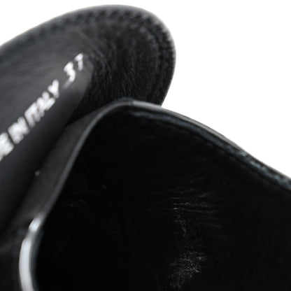 Prada Vernice Triangle 50mm Loafers 37 Black 10 of 12
