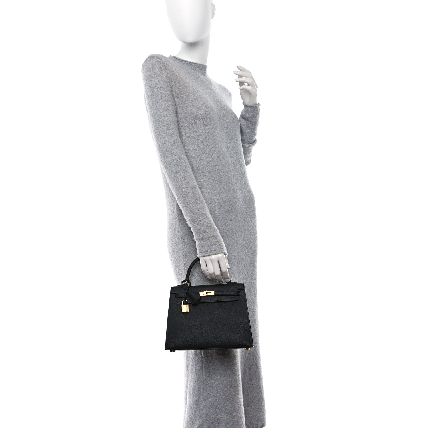 Hermes Epsom Kelly Sellier 25 Black 2 of 10