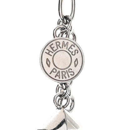 Hermes Palladium Olga Bag Charm Silver 3 of 4