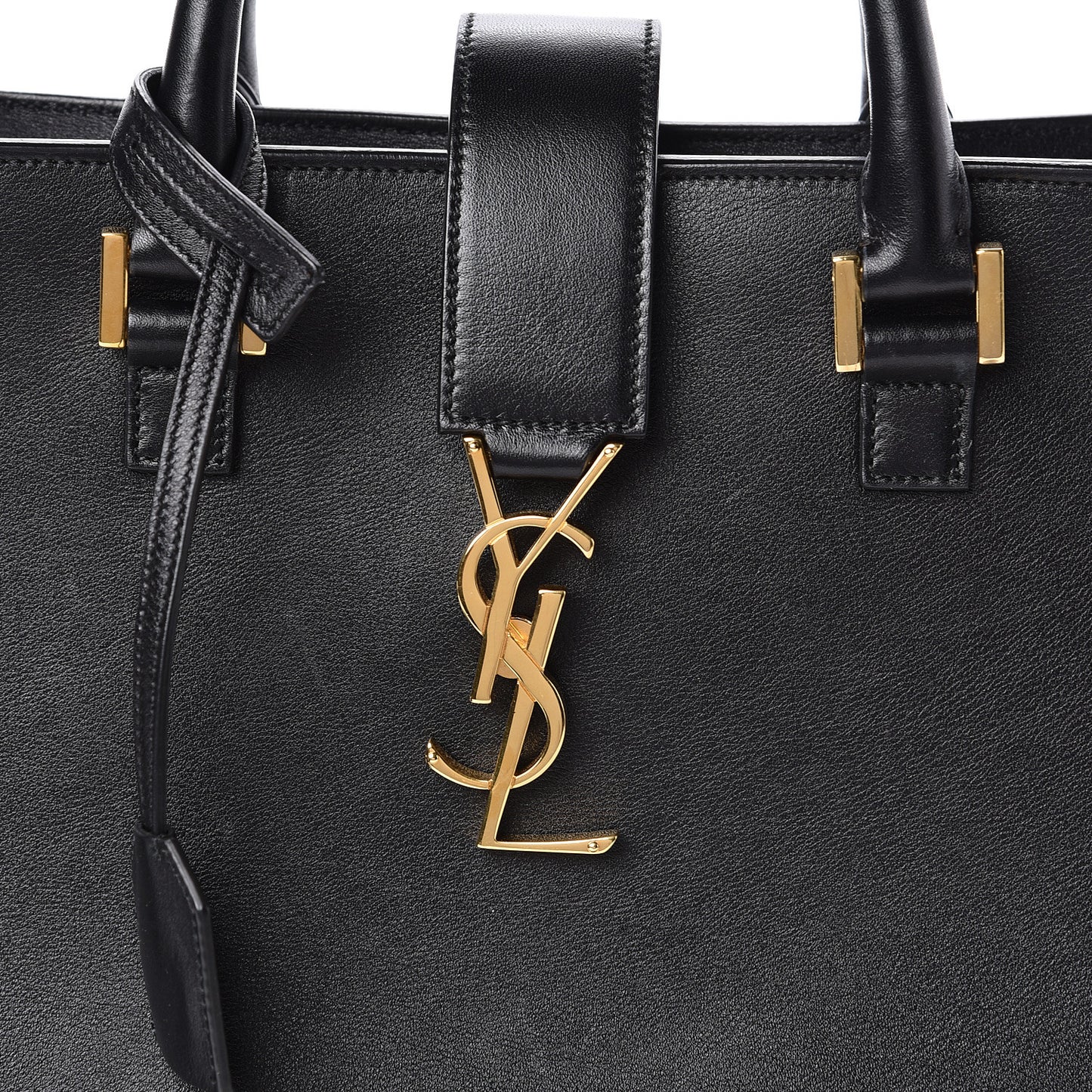 Calfskin Small Monogram Cabas Black