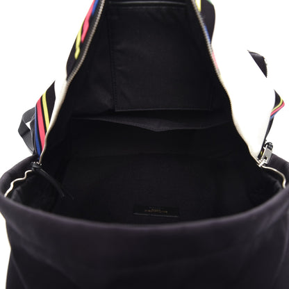 Saint Laurent Nylon Twill Dinosaur Print City Backpack Black Multicolor 7 of 9