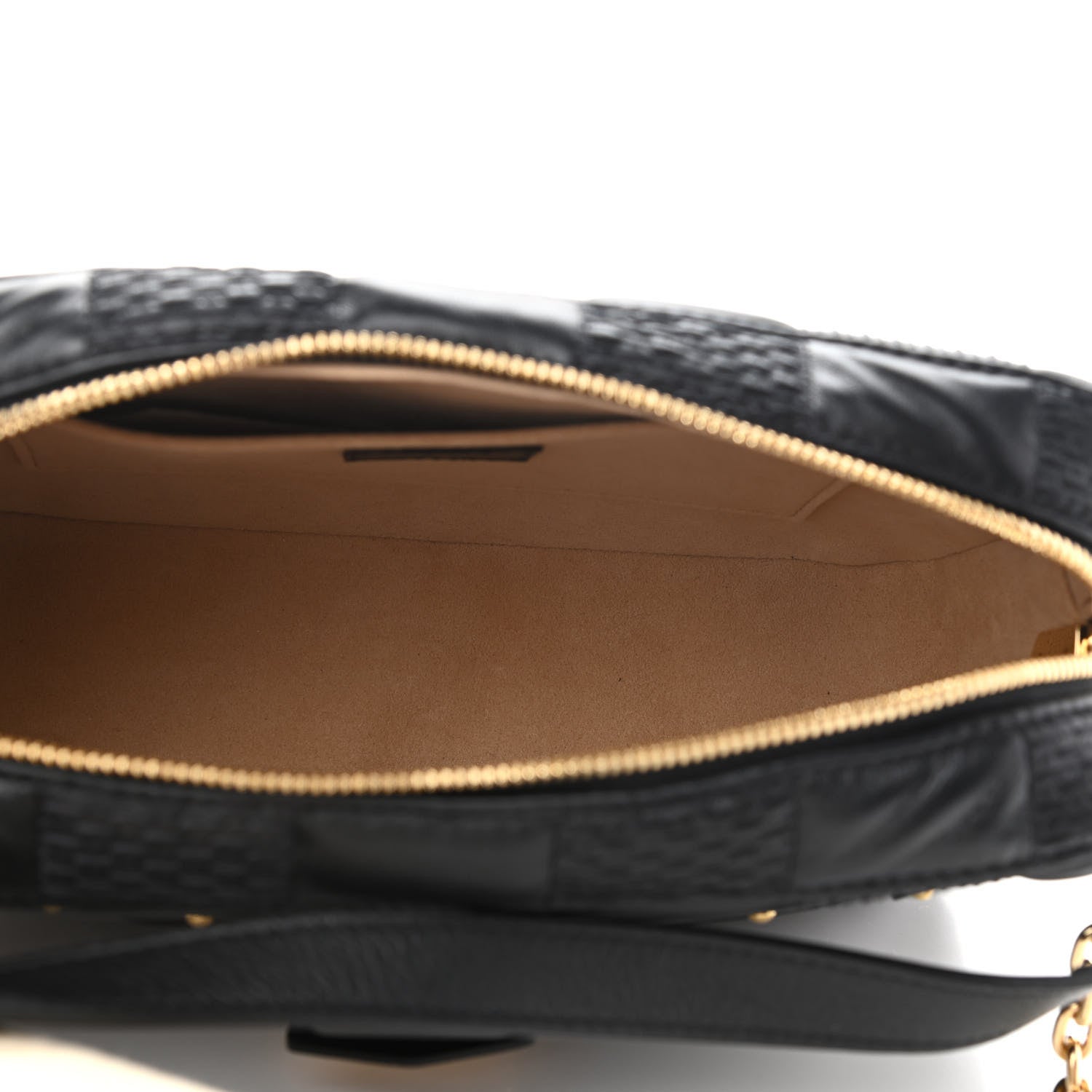 Louis Vuitton Lambskin Damier Quilt Troca MM Black 5 of 8