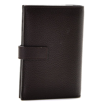 Saint Laurent Grained Calfskin Sac De Jour Compact Wallet Black Tulipe 2 of 9