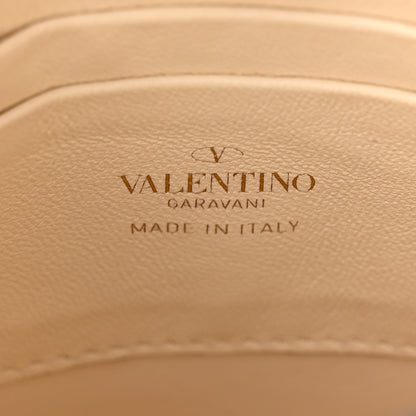 Valentino Garavani Pebbled Calfskin Rockstud North South Crossbody Bag Light Ivory 6 of 9