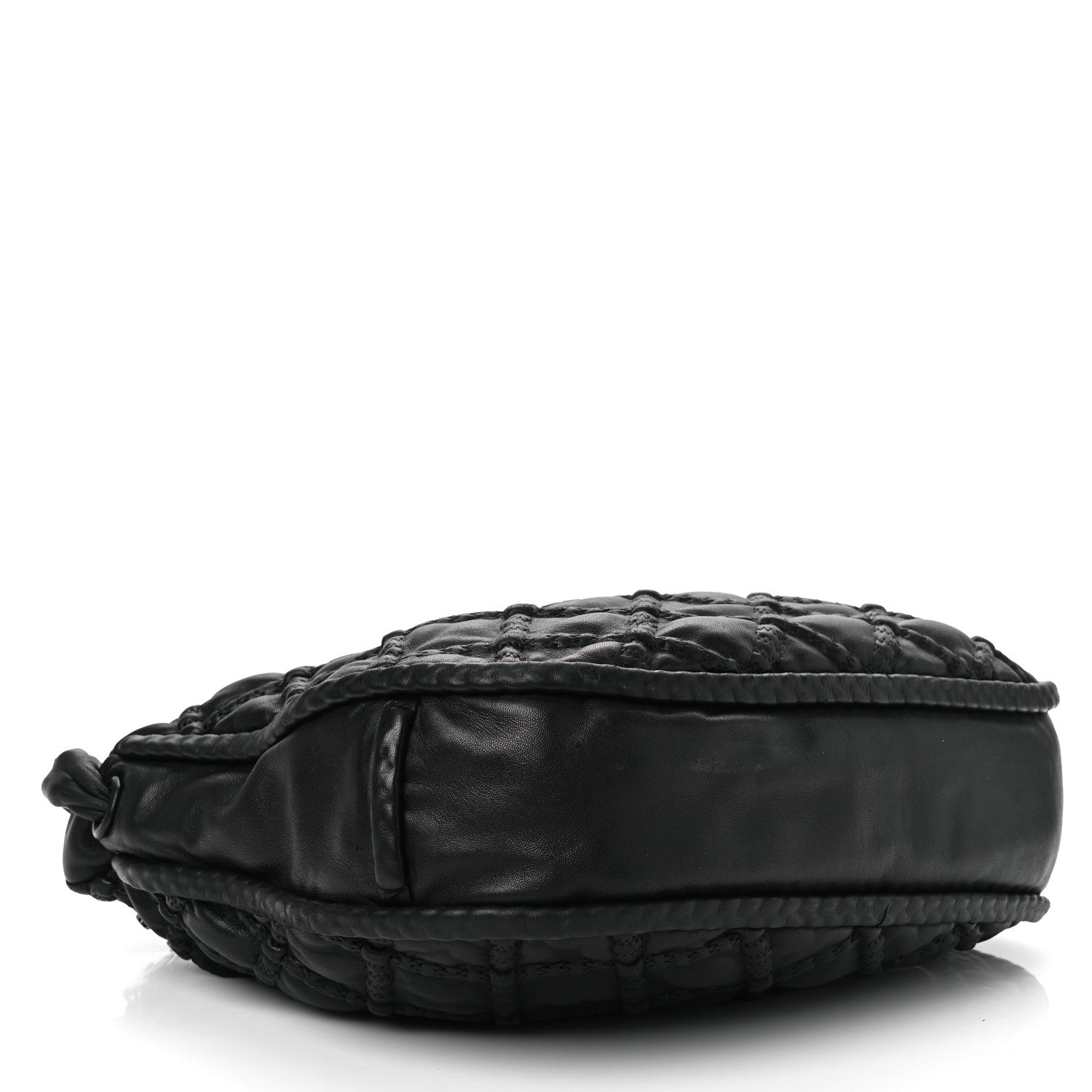 Chanel Lambskin Quilted Hidden Chain Hobo Black 4 of 11