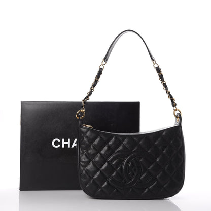Chanel Caviar Quilted Hobo Black 9 of 9