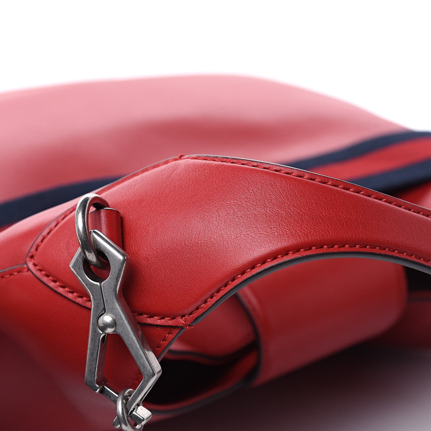 Calfskin Web Large Dionysus Hobo Red