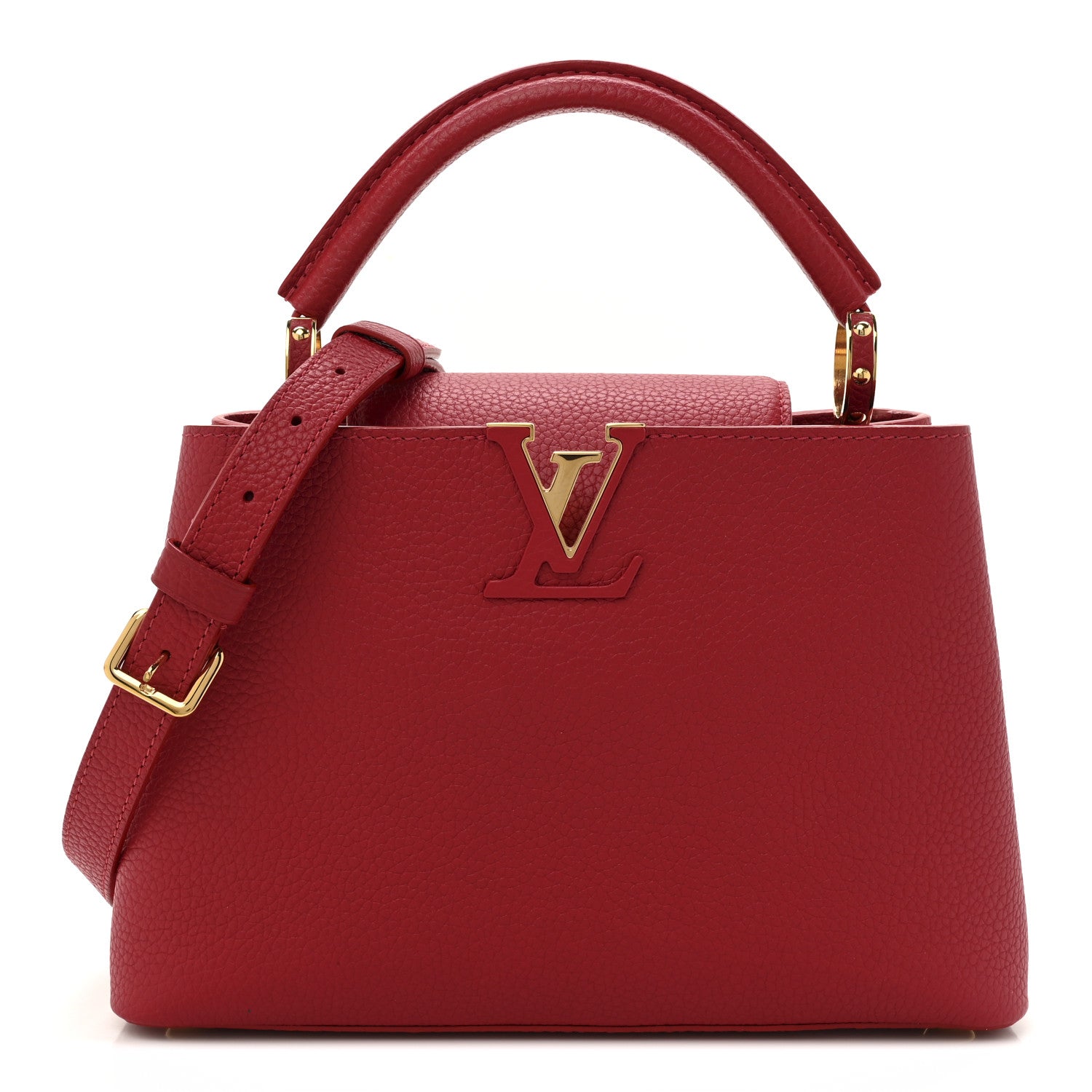 Louis Vuitton Taurillon Capucines BB Scarlet Red 1 of 11