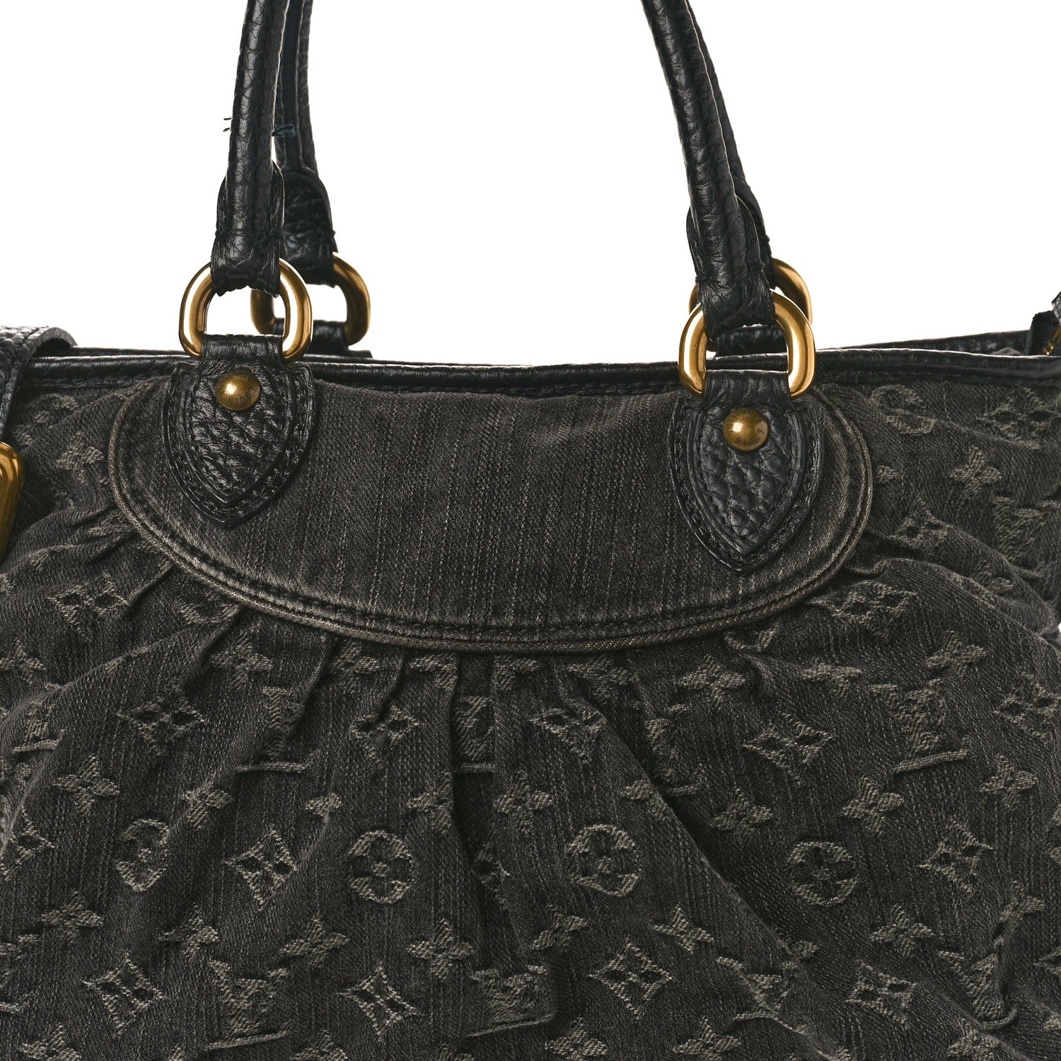 Louis Vuitton Denim Neo Cabby MM Black 7 of 13