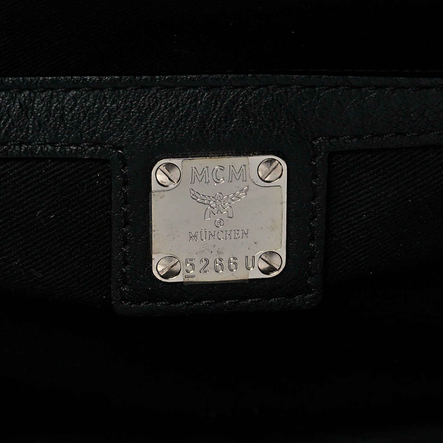 MCM Calfskin Ottomar Monogram Fursten Belt Bag Black 6 of 10