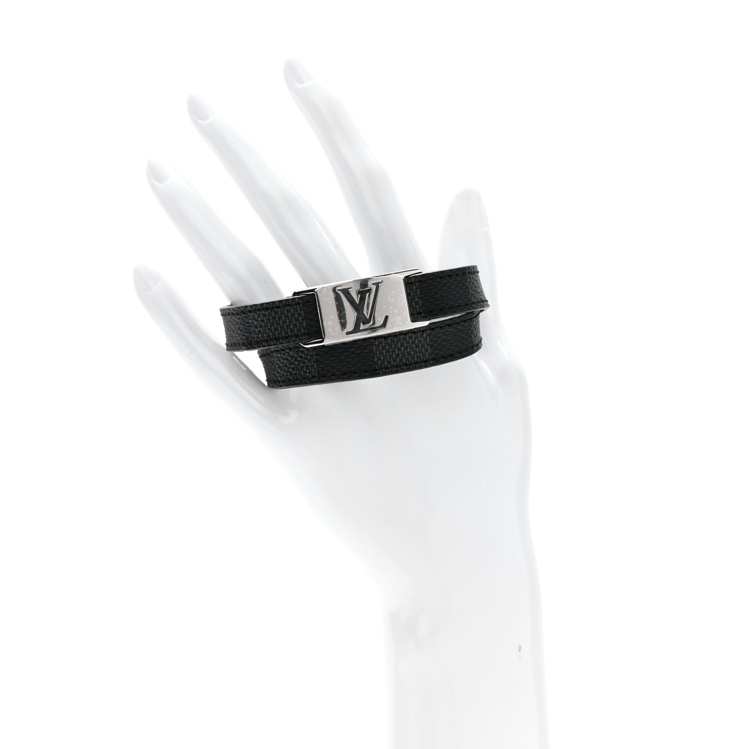 Louis Vuitton Damier Graphite Sign It Bracelet 2 of 5