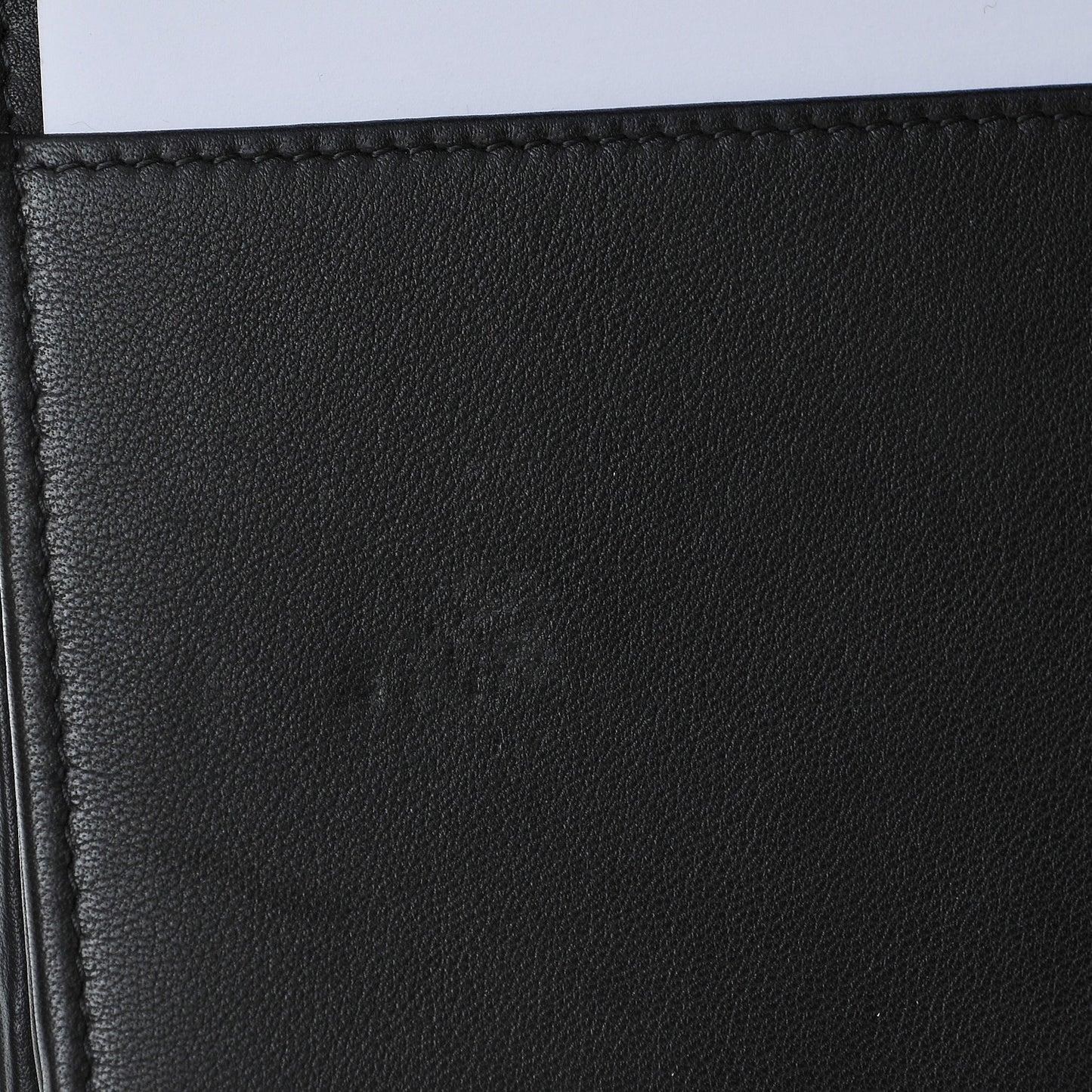 Calfskin Quilted Boy Wallet On Chain WOC Black