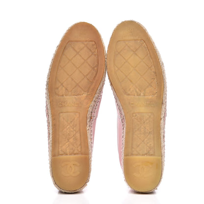 Chanel Lambskin CC Espadrilles 39 Light Pink 5 of 11