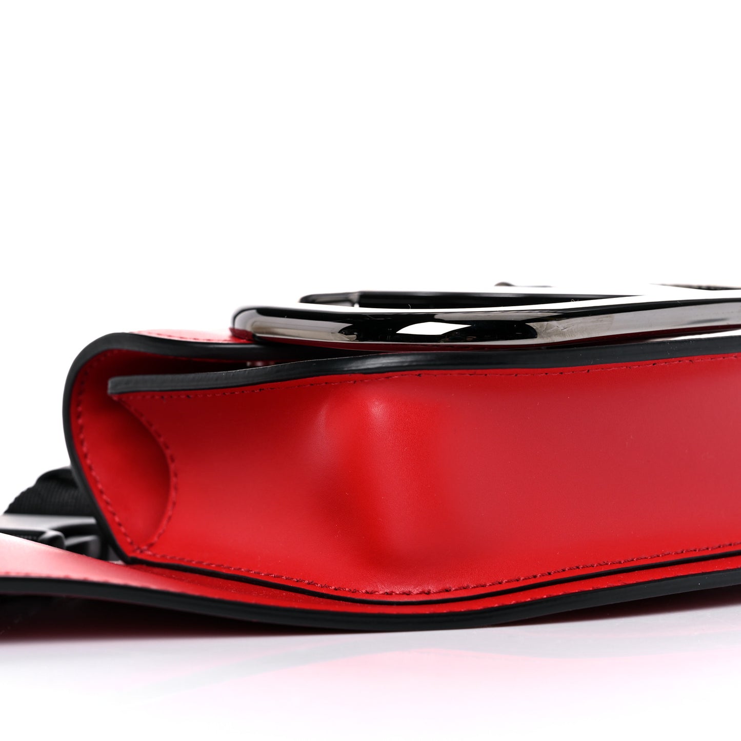 Calfskin Mini Supervee Belt Bag Rouge Pur
