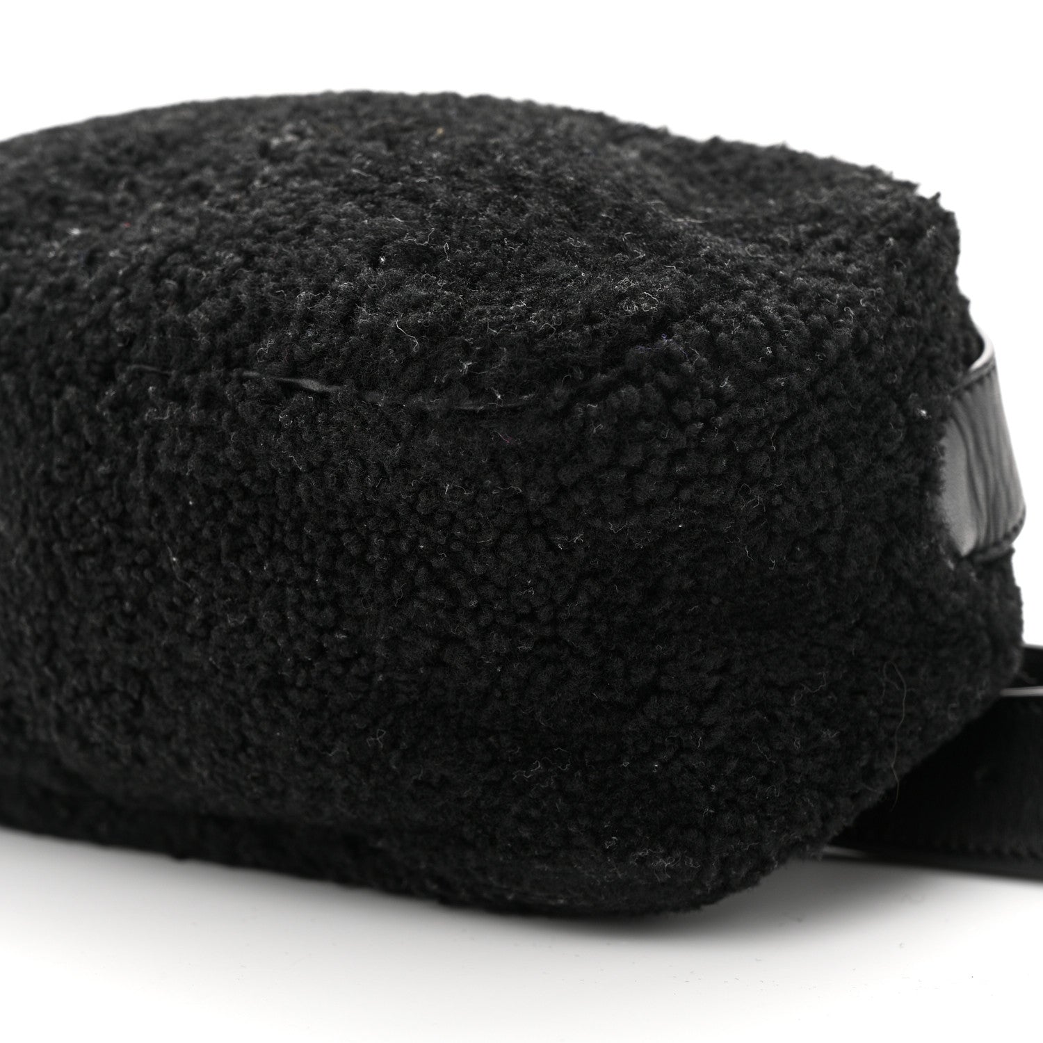 The Row Shearling Calfskin Belt Bag Black 9 of 11