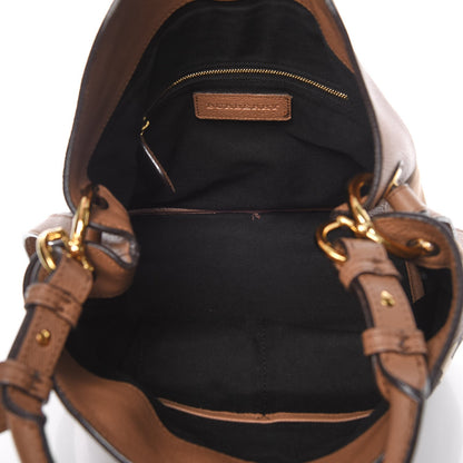 Burberry Grainy Calfskin House Check Medium Sycamore Dark Sand 5 of 10