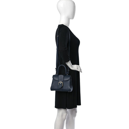 Delvaux Grained Calfskin Mini Brillant Satchel Navy 2 of 12