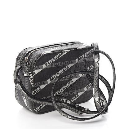 Balenciaga Coated Canvas Losange Monogram XS Camera Bag Black Grey 2 of 7