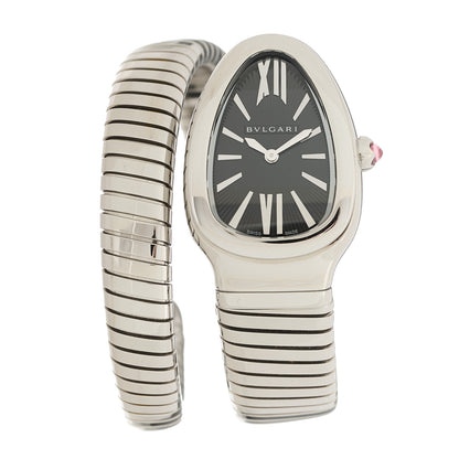 Bulgari Stainless Steel 35mm Serpenti Tubogas Quartz Watch Black Black Black 1 of 5