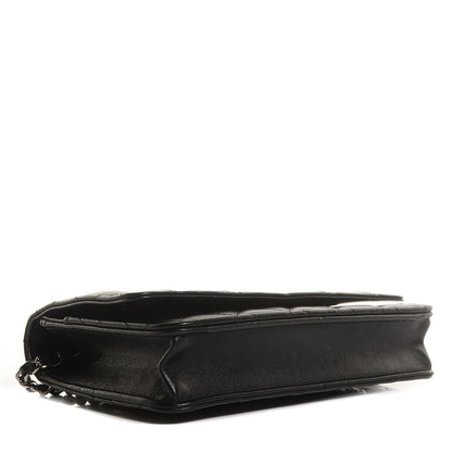 Chanel Lambskin Quilted Wallet On Chain WOC Black 4 of 9