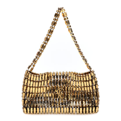 Saint Laurent Crystal Embellished Minaudiere Small Bag Bronze 1 of 9