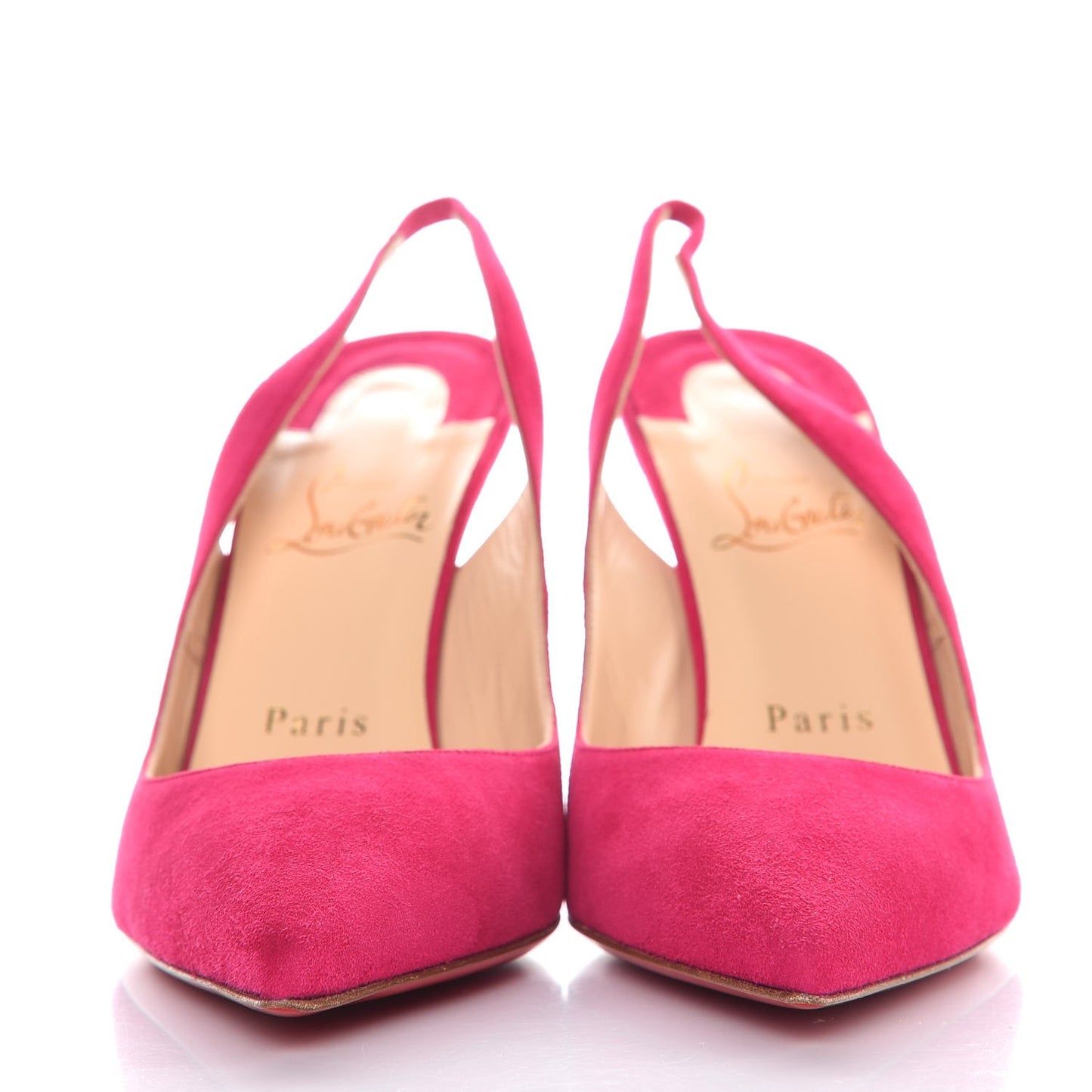 Suede Apostrophy 100 Slingback Pumps 38 Cyclamen