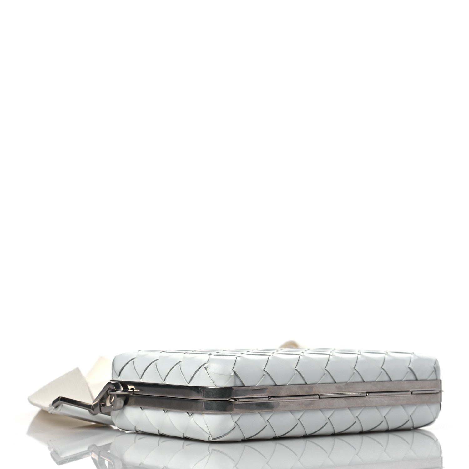 Bottega Veneta Spazzolato Intrecciato Mens Crossbody Messenger Bag Bianco 3 of 8