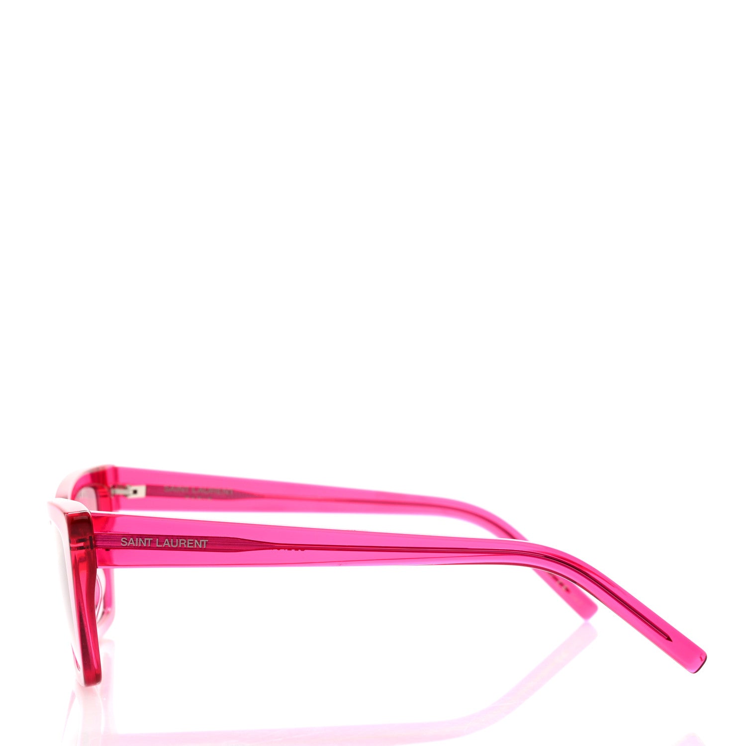 Saint Laurent Mica SL 276 Acetate Cat Eye Sunglasses Pink 3 of 8