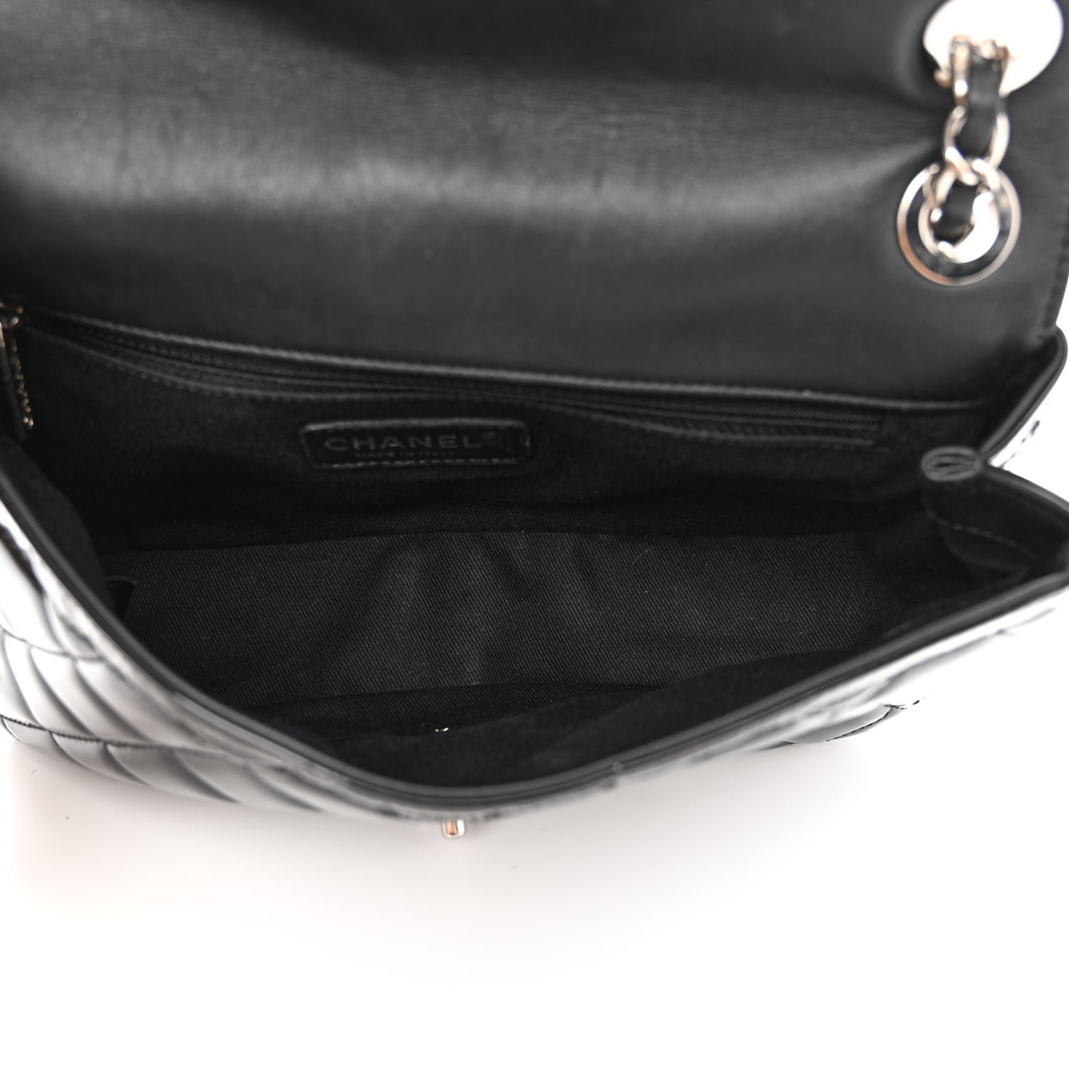 Chanel Patent Quilted Large Coco Shine Flap Black 5 of 13