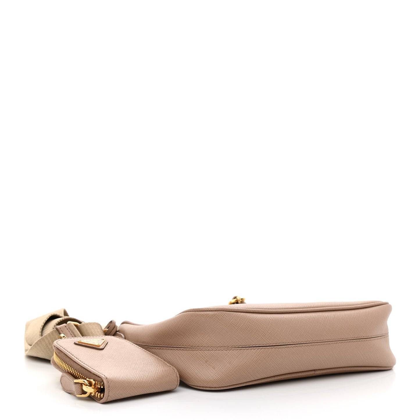 Saffiano Re-Edition 2005 Shoulder Bag Cammeo Beige