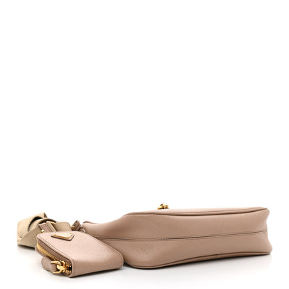 Prada Saffiano Re-Edition 2005 Shoulder Bag Cammeo Beige 4 of 11