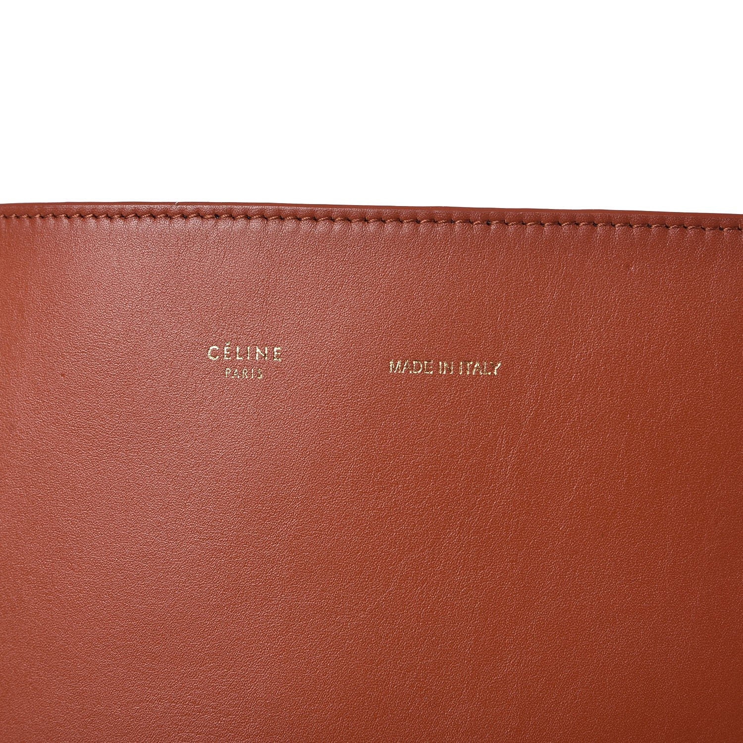 Celine Shiny Smooth Calfskin Zebra Printed Calf Hair Small Twisted Cabas Chalk Brick 5 of 6