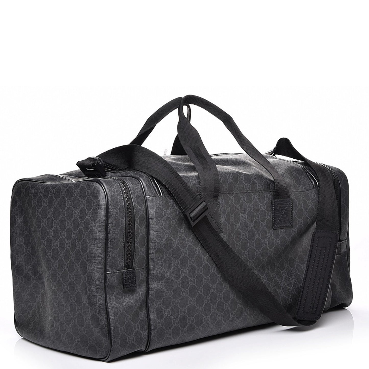 GG Plus Monogram Large Duffle Black