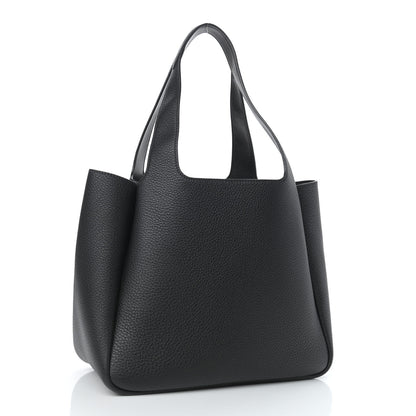 Prada Vitello Daino Soft Medium Dynamique Tote Black 3 of 9