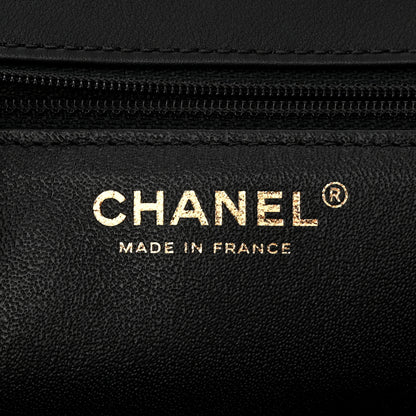 Chanel Calfskin Quilted Chevron In The City Bag Black 6 of 11