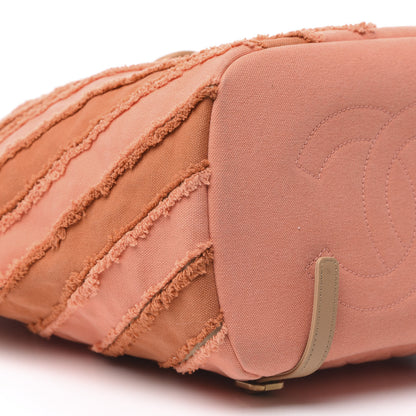Chanel Canvas Chevron Cuba Patchwork Backpack Orange 7 of 11