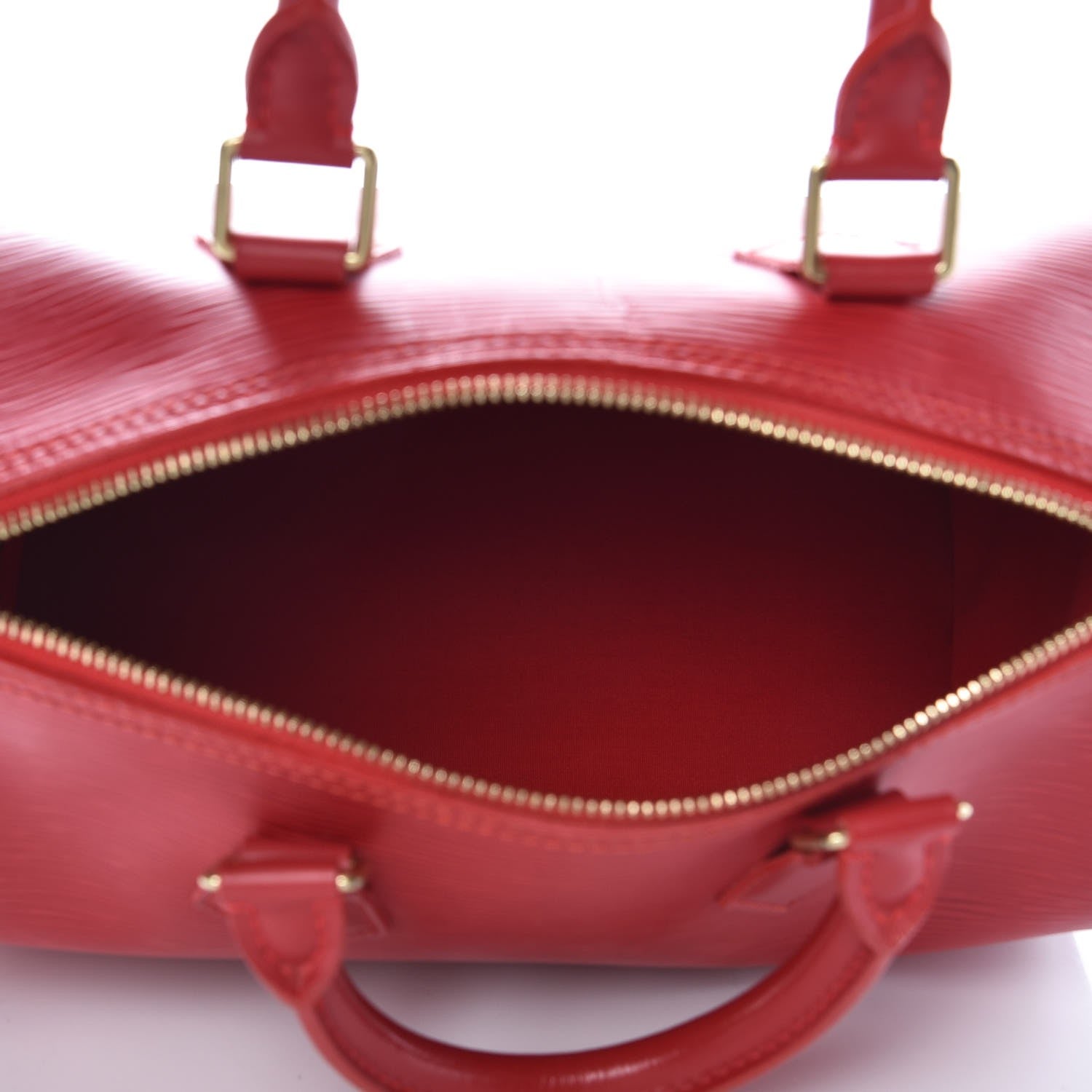Louis Vuitton Epi Speedy 25 Castillan Red 5 of 9