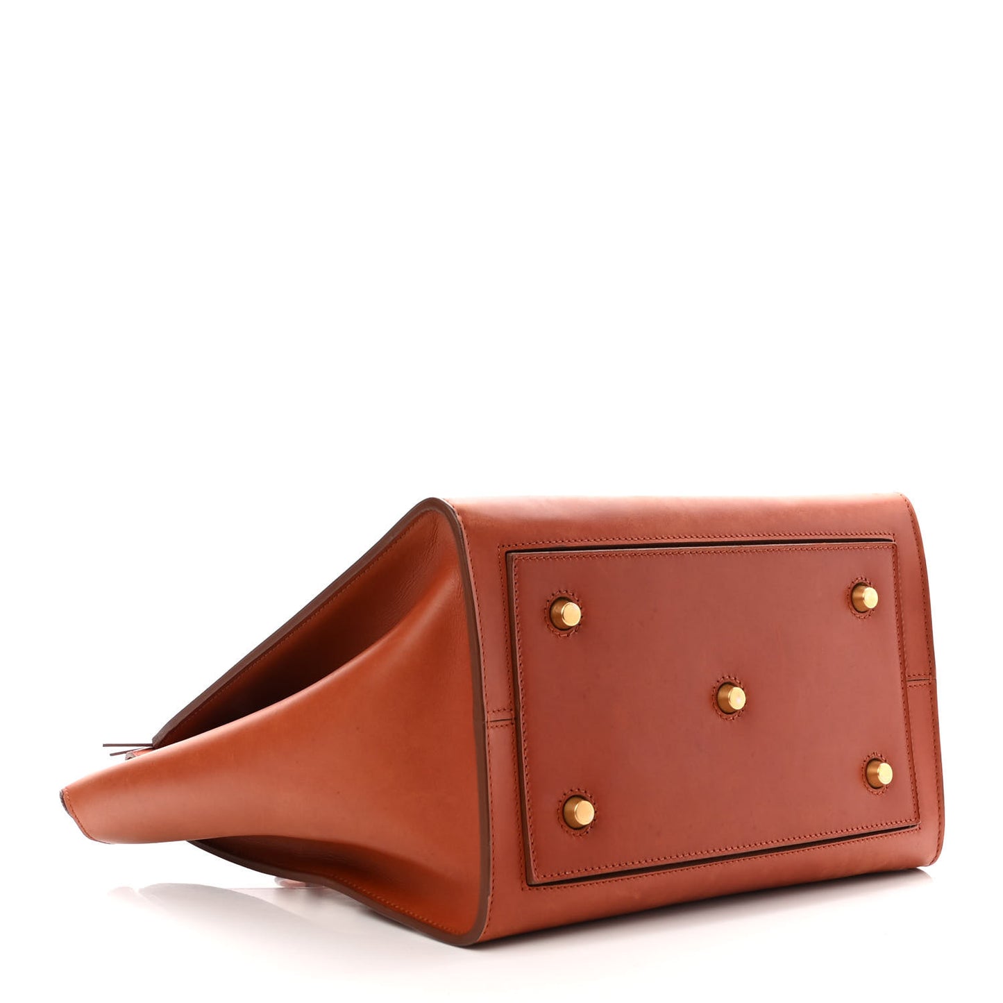 Natural Calfskin Small Tie Knot Tote Tan