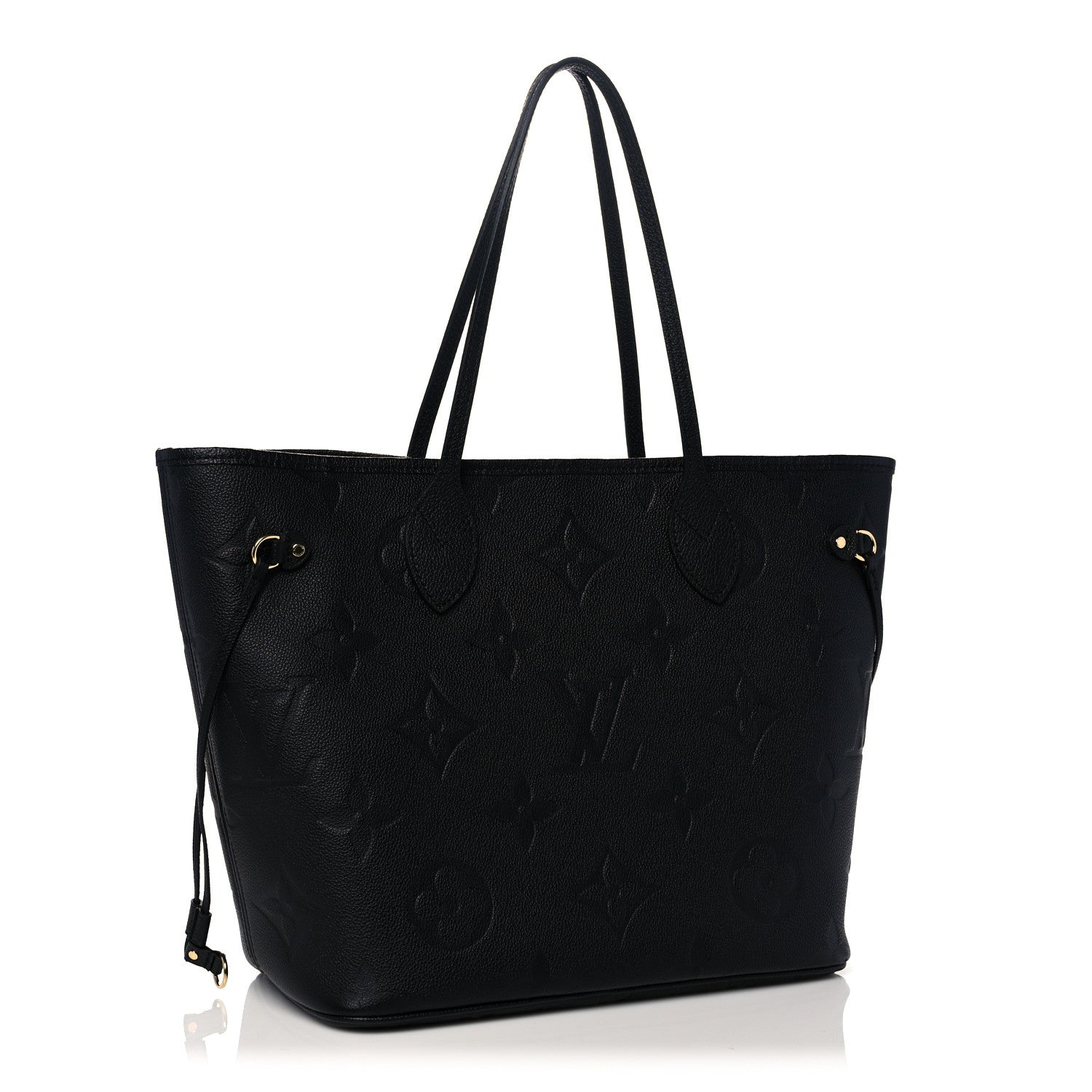 Louis Vuitton Empreinte Monogram Giant Neverfull MM Black 4 of 10