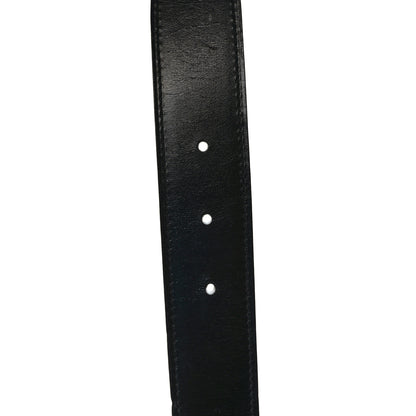 Hermes Box Togo 32mm Martelee H Belt 95 38 Black Bleu De Prusse 4 of 5