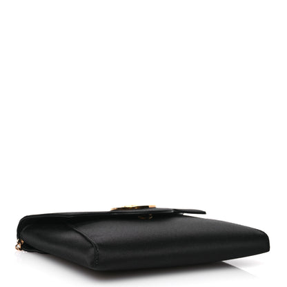Versace Satin La Medusa Envelope Clutch Black 4 of 10